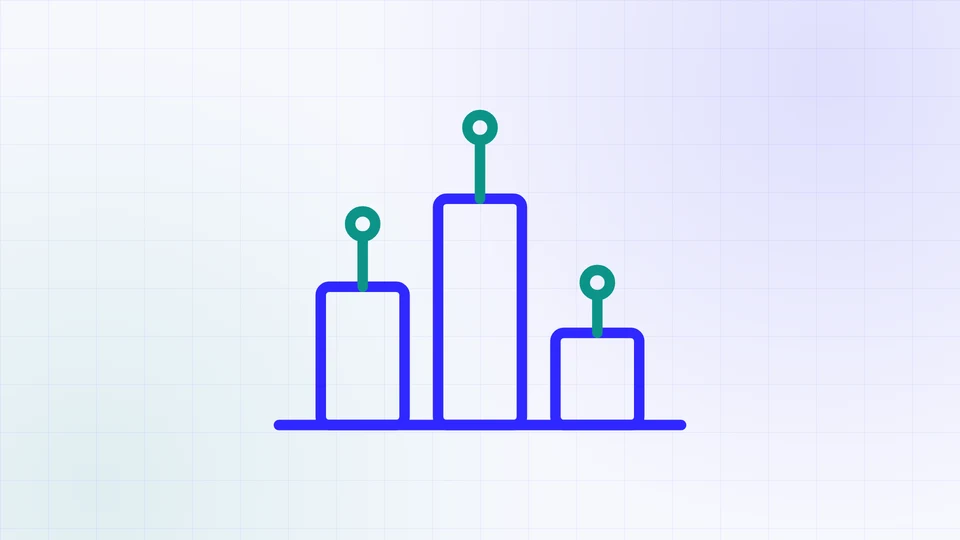 Ilustração de barras de pontuação em ordem crescente, capa do projeto de competição de machine learning